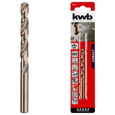 Image of kwb Cobalt HSS E Metal Drill Bit Ø 4 mm Excellent Precision for Drilling Hard to Machine Materials with Cordless Screwdrivers and Machines
