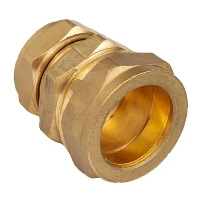 Image of Pack of 5 20mm to 15mm DZR Compression Reducing Coupling (Known as Pipe Adapter/mdpe Copper / mdpe Also Available in 15mm, 20mm, 22mm and 25mm)