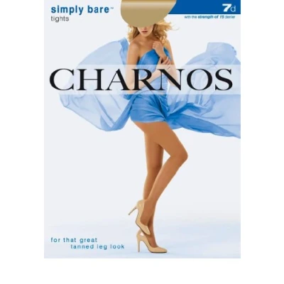 Image of Ladies 1 Pair Charnos 7 Denier Simply Bare Tights In 4 Colours Large Natural Tan