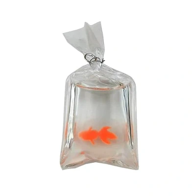 Image of xbiez Clear Resin Fish Bag Charm Eye Catching Decorative Goldfish Water Pendant in Pattern DIY