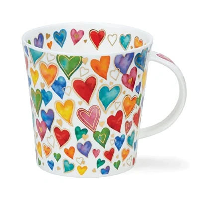 Image of Dunoon Lomond Shape Mug 0.32 Litre Dazzle (Spots), Gold