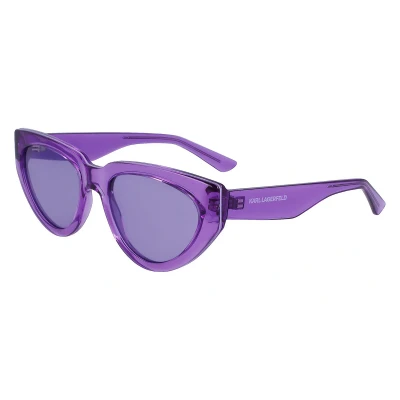 Image of KARL Lagerfeld Sunglasses, Women&#039;s, Size: 54, Lilac