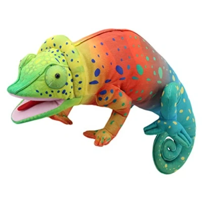 Image of The Puppet Company Large Creatures Chameleon Hand Puppet,56cm(L) x 16cm(W) 20cm(H)