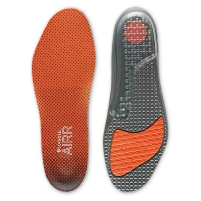 Image of Sof Sole AIRR Performance Insoles Ultimate Shock Absorption with SKYDEX Air Capsules, Coolmax Moisture Wicking Top Cover, Enhanced Arch Support &amp; Gel Forefoot Cushioning UK Size 3 5