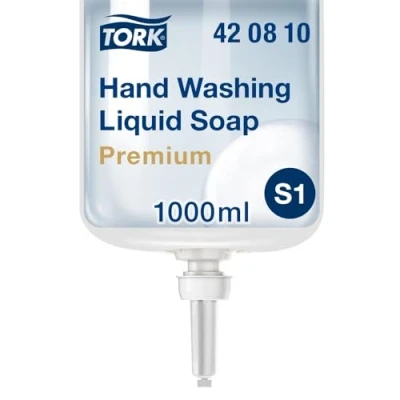 Image of Tork Fragrance Free Hand Washing Liquid Soap S1/S11, Fat Dissolving, 6 x 1000ml, 420810