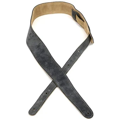 Image of Fender© Reversible Suede Strap 2&quot; Wide Gray &amp; Tan