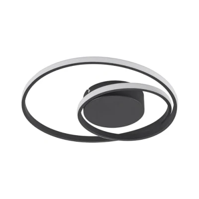 Image of Lindby Emisua LED ceiling lamp CCT dimmable black
