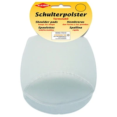 Image of Kleiber KR 3 Raglan Hook and Loop Shoulder Pads, 50% Polyamide, White, 16 x 11 5 cm