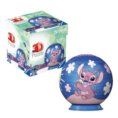 Image of Ravensburger Disney Angel (Stitch) 54 Piece 3D Jigsaw Puzzle Gifts for Girls Age 6 Years Up No Glue Required