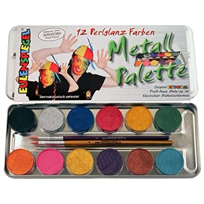 Image of Creative 8240084 Corvus Make Up 12 Brill. Col. Metal Case, Multi Color
