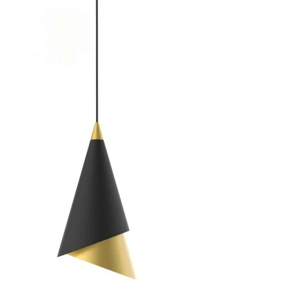 Image of Italux Lighting Modern Led Hanging Pendant Black, Gold, Warm White 3000K 290lm