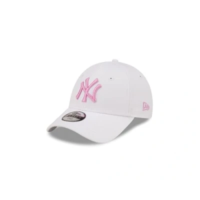 Image of New Era York Yankees MLB League Essential White Rose 9Forty Adjustable Kids Cap Child