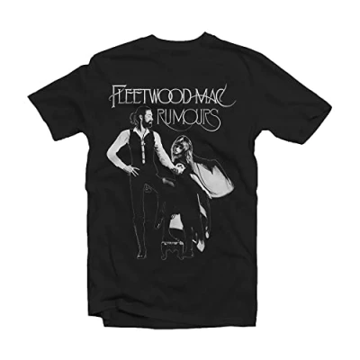 Image of Paradiso Clothing Fleetwood Rumours Print Tshirt, Women&#039;s, Size: Medium, Black