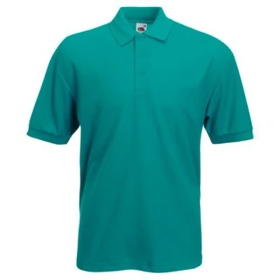Image of Fruit Of The Loom Men&#039;s SS033M Short Sleeve Polo Shirt, Green (Emerald), XX Large