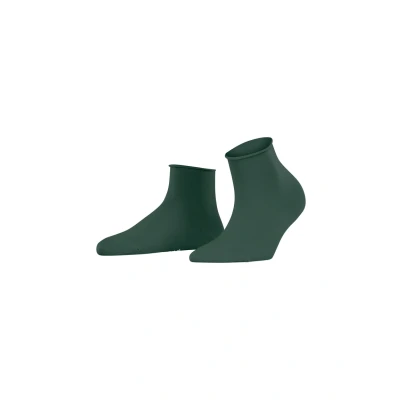 Image of FALKE Women&#039;s Cotton Touch W Sso Thin Plain 1 Pair Socks, Green Hunter 7441, 2.5 5