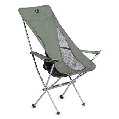 Image of Naturehike Portable Camping Chair Ultra Light Folding Quick Disassembly and Assembly for Fishing Picnic Outdoor Hiking (Green L Upgrade)