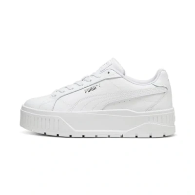 Image of PUMA Women&#039;s Karmen II L Sneaker, White Silver, 4.5 UK