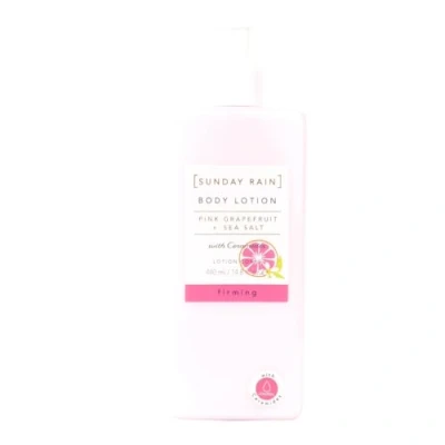Image of Sunday Rain Nourishing and Hydrating Pink Grapefruit Sea Salt Body Lotion Moisturiser, Vitamin Rich, with Ceramides, Pink, 440ml