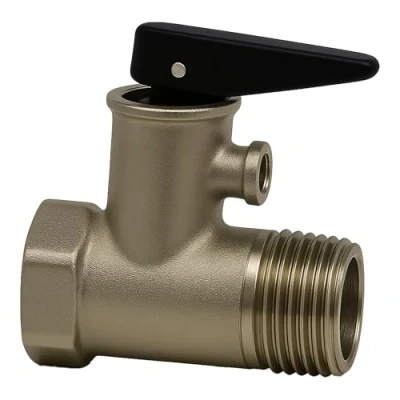 Image of Rimex Safety Valve 1/2 Inch Pressure Relief Made of Brass for Boiler Valves Water Heating with Seal and EPDM Membrane Check
