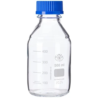 Image of 500ML BOROSILICATE GLASS LABORATORY REAGENT BOTTLE SIMAX/VWR (DURAN PYREX EQUIVALENT)