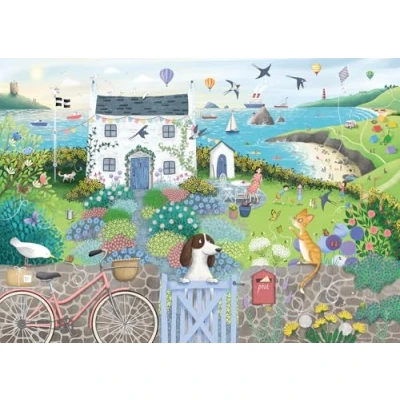 Image of Ravensburger Coastal Cottage 1000 Piece Jigsaw Puzzles for Adults and Kids Age 12 Years Up
