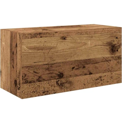 Image of vidaXL Bathroom Cabinet Antique Wood 60 x 25 30 cm in Multilayer