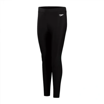 Image of Speedo Women&#039;s Swim Leggings Pants Comfort Fit, Black, S