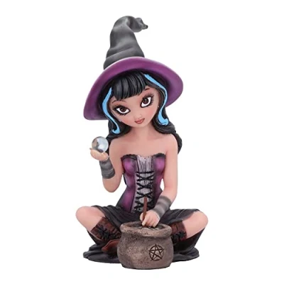 Image of Nemesis Now Pruedence Witch Figurine, Black, 15cm