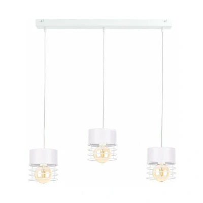 Image of Atollo Bar Pendant Ceiling Light White, 60cm, 3x E27