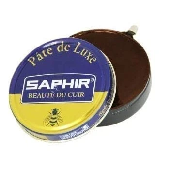 Image of Saphir Beaute Du Cuir Pate De Luxe High Gloss Shoe Polish (Medium Brown)