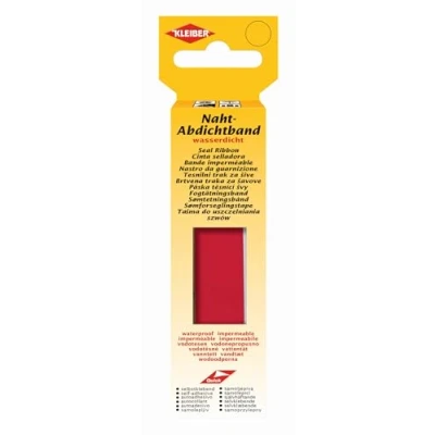 Image of Kleiber 3 m x 2 cm Self Adhesive Waterproof Fabric Seam Repair Tape for Tents Coats Umbrellas Etcetera, Red