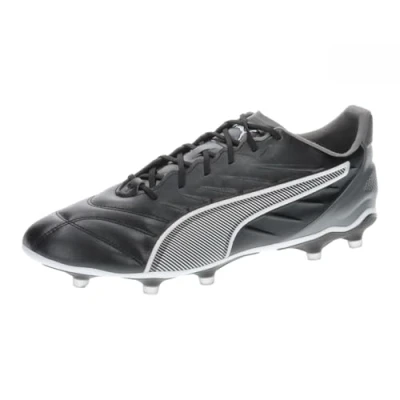 Image of PUMA Unisex King PRO FG/AG Soccer Shoe, Black White Cool Dark Gray, 6 UK