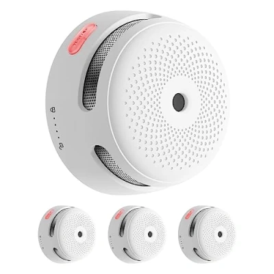 Image of X Sense Wi Fi Smoke Alarm Detector Requires Base Station SBS50, Compatible with the Home Security App, Compliant EN 14604 Standard, XS01 M, 3 Pack