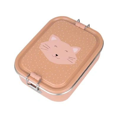 Image of TRIXIE Children&#039;s Stainless Steel Lunch Box Small Model Mr Cat
