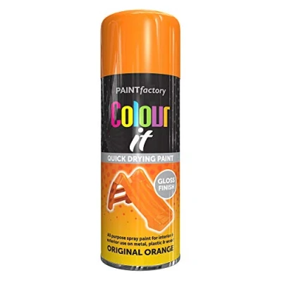 Image of All Purpose Orange Gloss 400ML Professional Satin Finish Spray Wood Color Paint