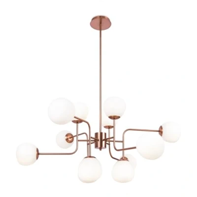 Image of Erich Globe Ceiling Pendant Brass, 12 Light, E14