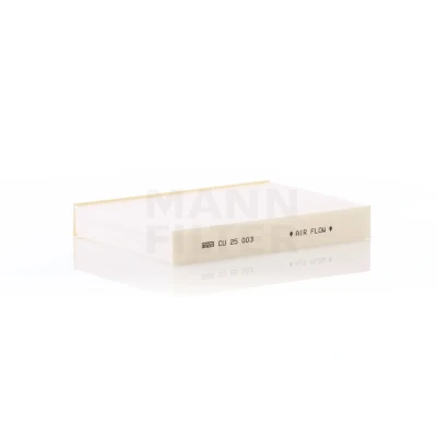 Image of 4208351000, 4208351500, A4208351000, A4208351500 Pollen Filter MANN CU 25 003 Particulate 250mm 180mm 35mm RENAULT: GRAND SCENIC 4