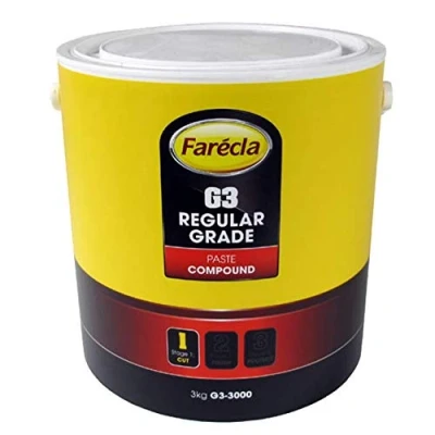 Image of FARECLA G3 Rubbing Compound Regular Cutting Paste 3kg 3000g Tub Car Polishing scratch Swirl Remover Colour Restorer Permanent Finish Contains no fillers so marks will not reappear