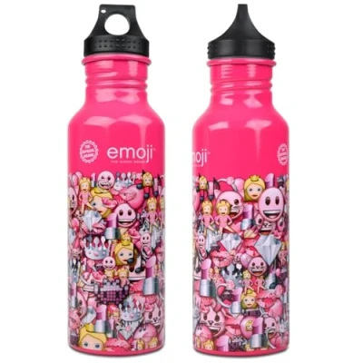 Image of Emoji Water Bottle EMWB002 (pink)