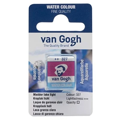 Image of Van Gogh Watercolour Paint, Half Pan, Madder Lake Light 327