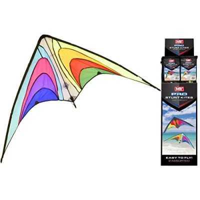 Image of KandyToys M.Y Rainbow Stunt Kite 160cm x 80xm Nylon