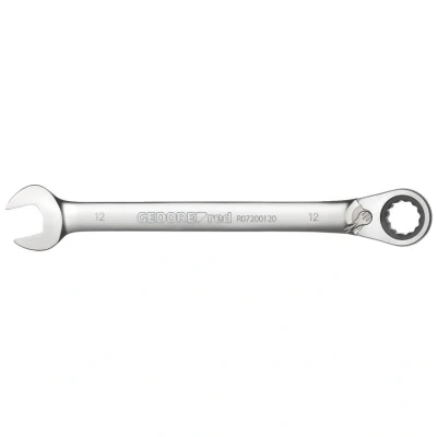 Image of GEDORE red Combination ratchet Spanner, Reversible, AF 30 mm, Angled, Flat, Bi hex, R07200300