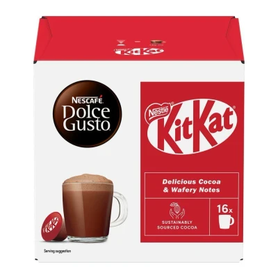 Image of NESTLE Dolce Gusto Kit Kat Hot Chocolate Pods 256 g Pack of 3 (3*16)