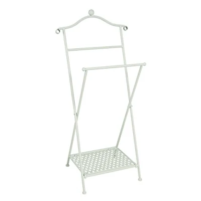 Image of HAKU Mobel Men&#039;S Valet White Washed, Metal Size: W 46 cm X H 98 D 35 cm, Style: Bohemian