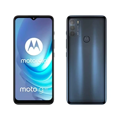 Image of Motorola Smartphones moto g50 (6.5 Inch Max Vision HD+, Qualcomm Snapdragon 480 2.0 GHz octa core, 48 MP Triple Camera, 5000 mAH Battery, Dual SIM, 4/64 GB, Android 11), Steel Grey