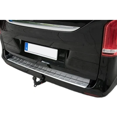 Image of Stainless Steel Boot Sill Protector With Folded Edge &quot;Top&quot;