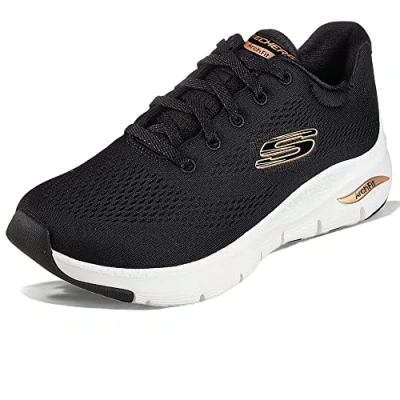 Image of Skechers Women&#039;s Arch Fit Big Appeal Sneaker,Black White,5 UK