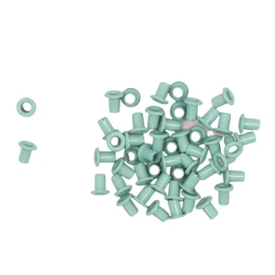 Image of Craftelier Pack of 50 Mini Eyelets Ideal for Card Making, Scrapbooking and Crafts Suitable Various Materials Size Approx. Inner Diameter 3 mm Outer 5 Turquoise