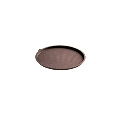 Image of Lékué 0231236M10M002 36 x 1.7 cm Crunchy Silicone Round Pizza Mat, Brown