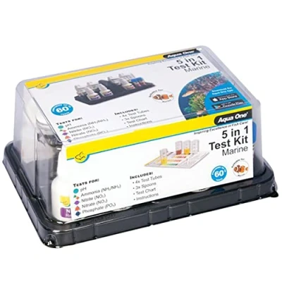 Image of Aqua One Test Kit 5 In 1 Marine &amp; Salt Water Aquarium